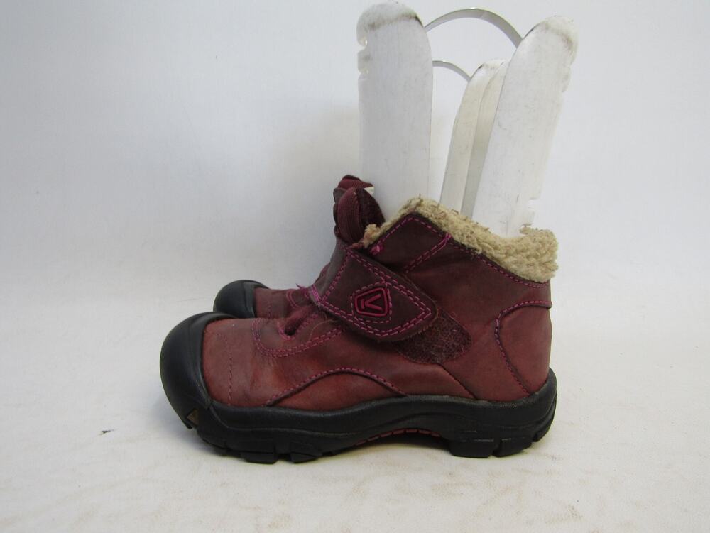 Keen Little Kids Youth Size 12 D Purple Leather Strap Casual Active Boots